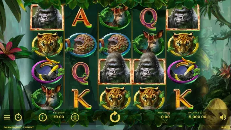 Gorilla Kingdom: Netent gokautomaat met jungle thema
