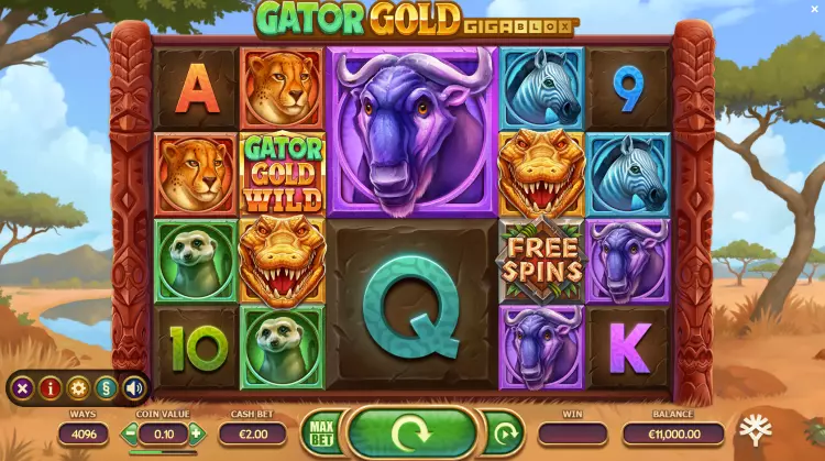 Gator Gold Gigablox spelen zonder echt geld