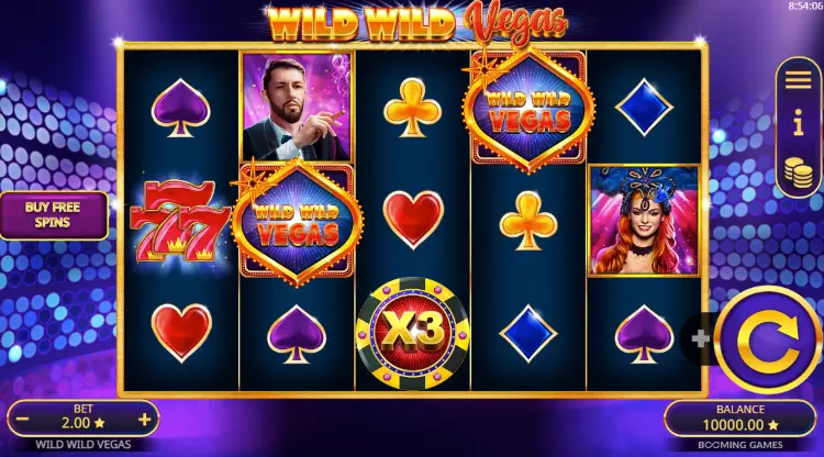 Het basisspel van Wild Wild Vegas
